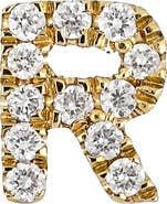 Bony Levy Icon Diamond Initial Single Stud Earring