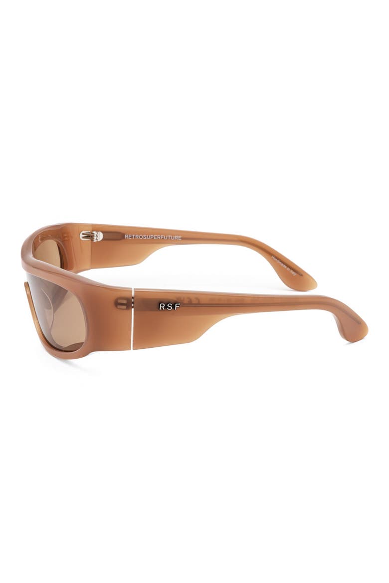 58mm Wrap Sunglasses, Alternate, color, BROWN