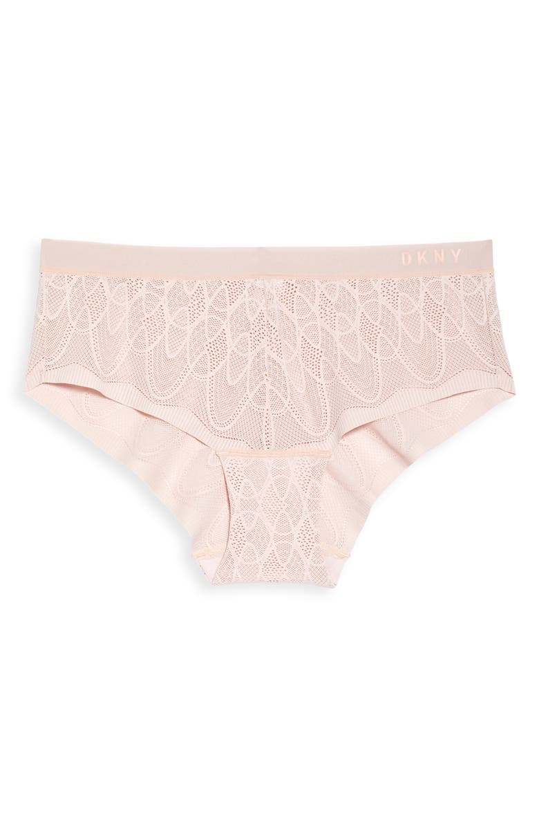 DKNY Lace Comfort Hipster Panties, Alternate, color, Blush