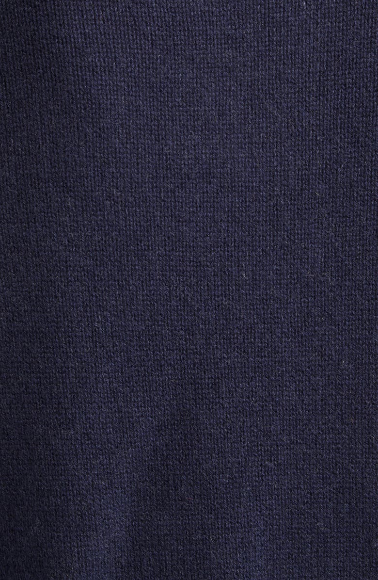 Marni Mending Logo Cashmere Sweater, Alternate, color, 00B80 Ink