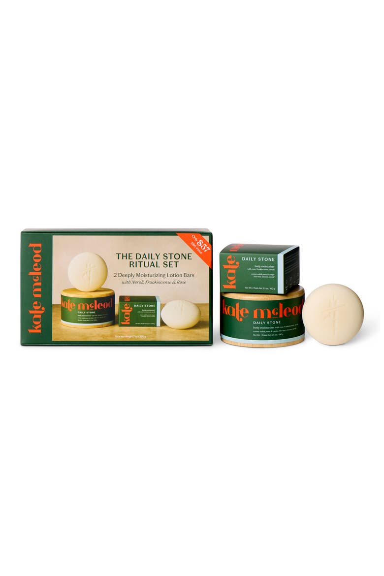 Daily Stone Ritual Set - Deeply Moisturizing Lotion Bar Duo $86 Value, Main, color, FRANKINCENSE/ ROSE/ NEROLI