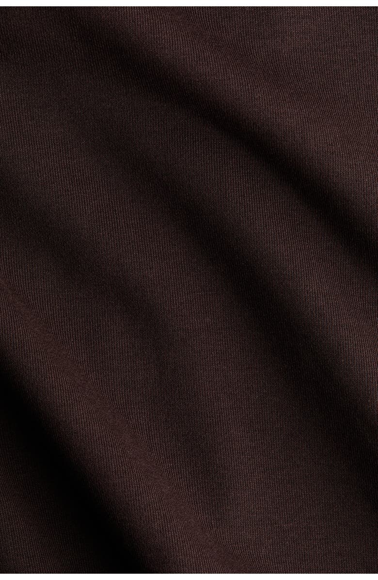 H&M Short Zip-through Hoodie, Alternate, color, Dark Brown