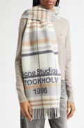 Acne Studios Check 1996 Wool Scarf