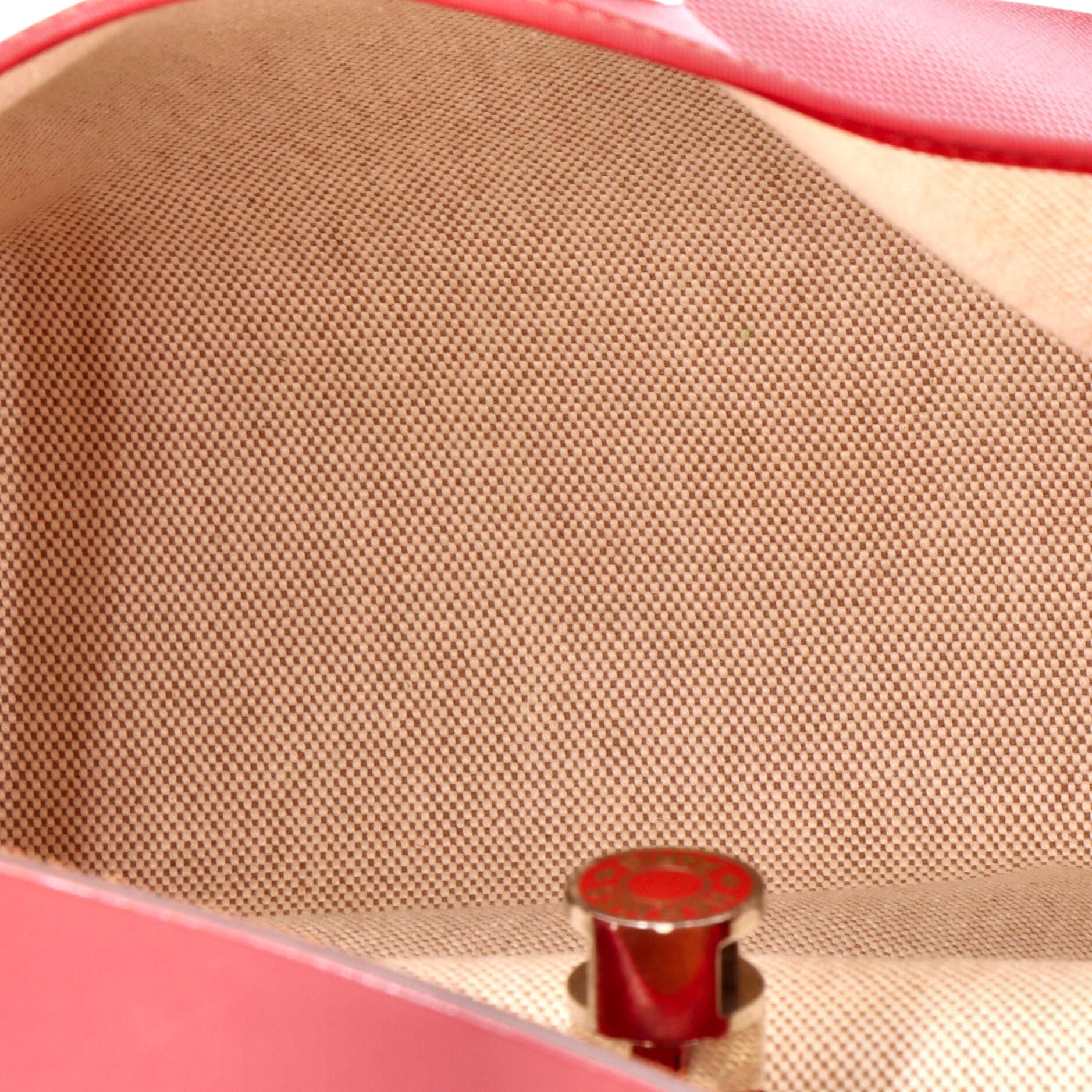 Pre-Owned Hermes Herbag Zip Berline Vache Canvas and Leather 31, Alternate, color, Rouge Piment