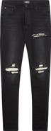 AMIRI MX1 Ultrasuede Patched Skinny Jeans