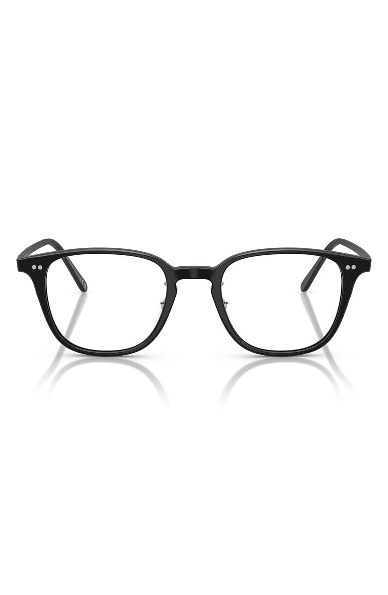 Oliver Peoples 1796 49mm Pillow Optical Glasses, Main, color, Semi Matte Black/ Demo Lens