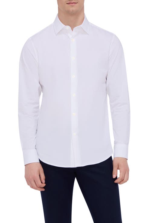 OoohCotton® Solid Button-Up Shirt