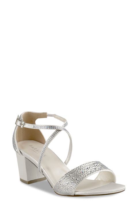 Ines Satin Embellished Sandal