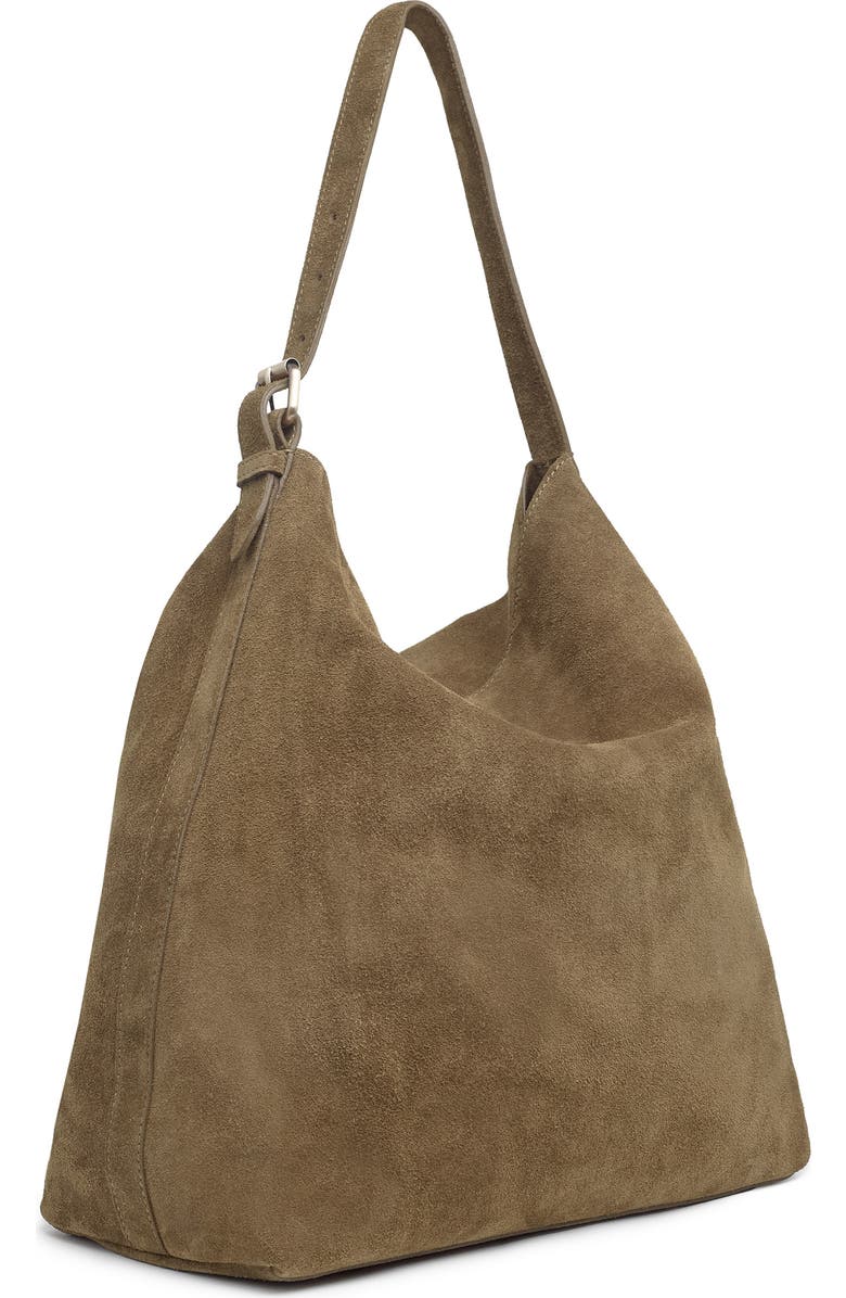 Celtic & Co. Suede Slouchy Shoulder Bag, Alternate, color, Khaki