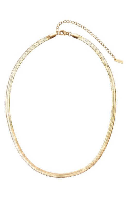 st. Moran Herringbone Chain Necklace in Gold 