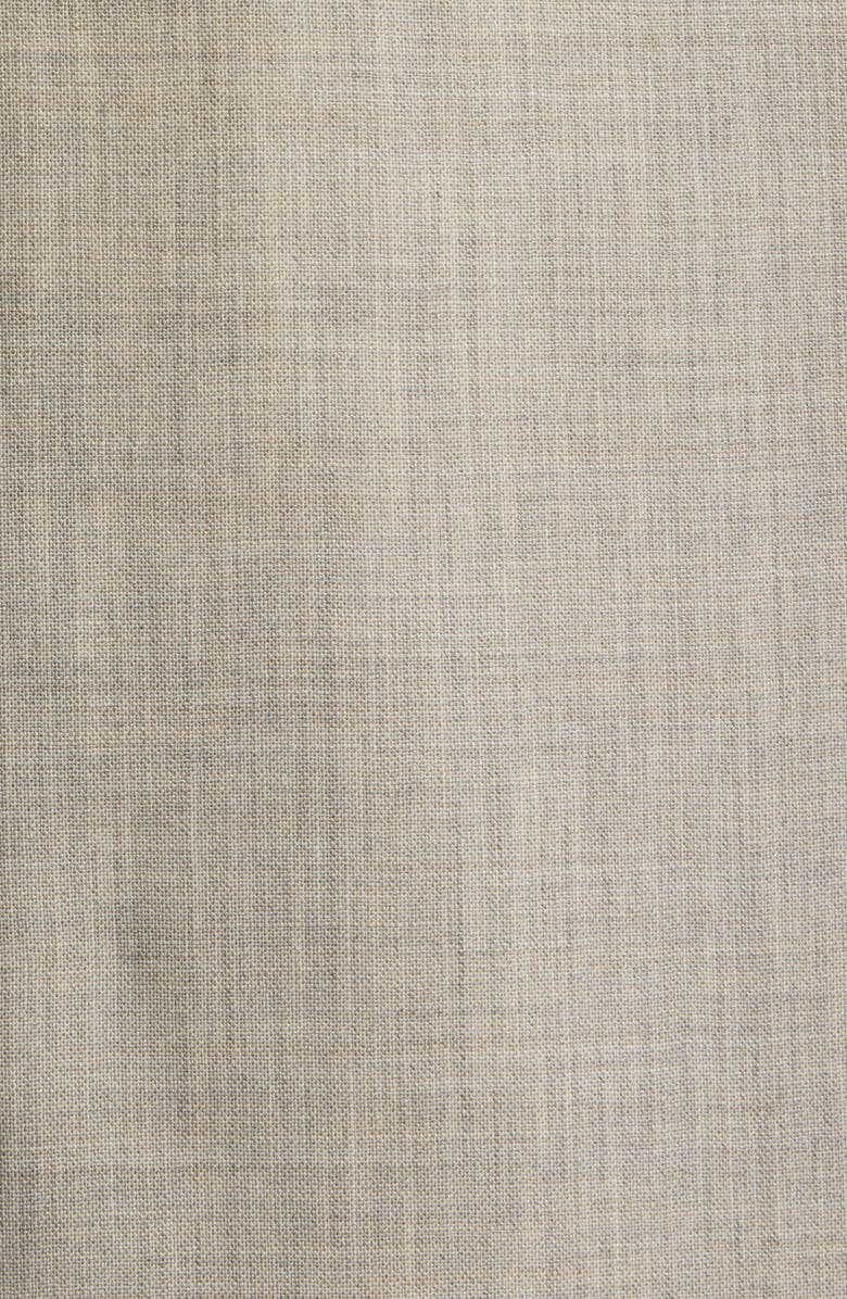 BOSS Dimosal Long Sleeve Wool Midi Dress, Alternate, color, Pumice