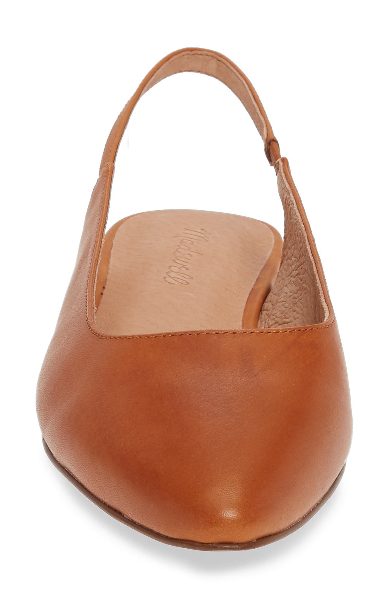 The Margot Slingback Flat, Alternate, color, ENGLISH SADDLE
