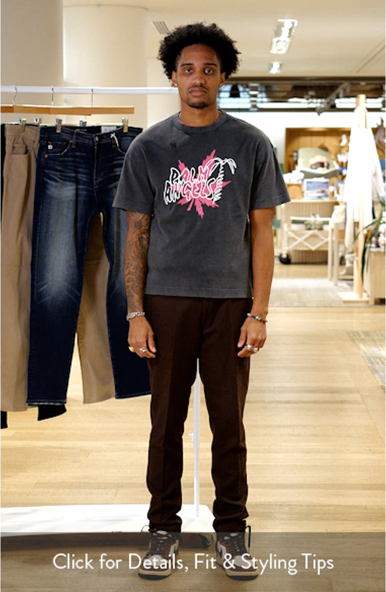 Palm Leaf Regular Fit Graphic T-Shirt, sales video thumbnail