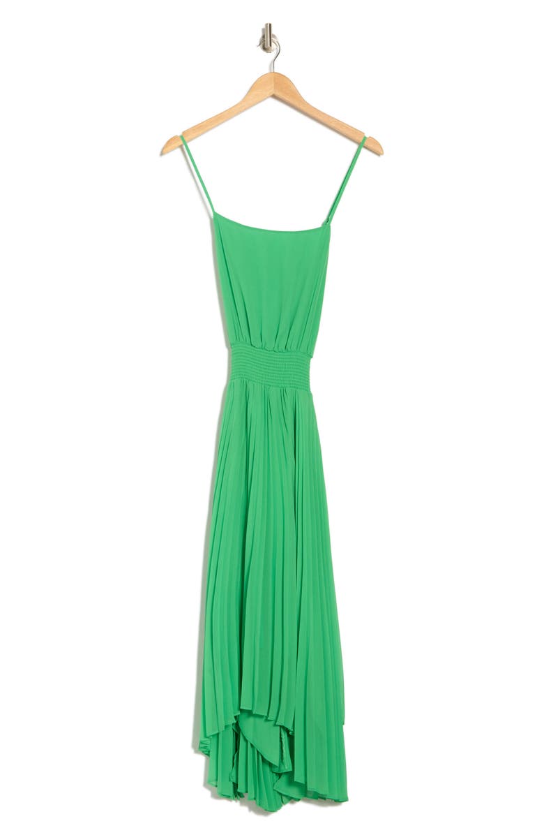 Halogen<sup>®</sup> Cross Back Pleated Dress, Alternate, color, 