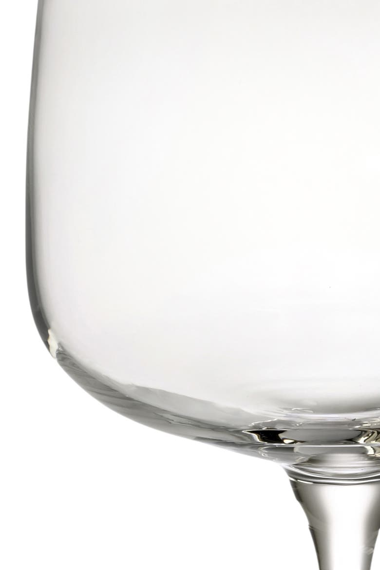 Poznan Glass White Wine Glass 16 oz Transparent Set of 6, Alternate, color, Clear