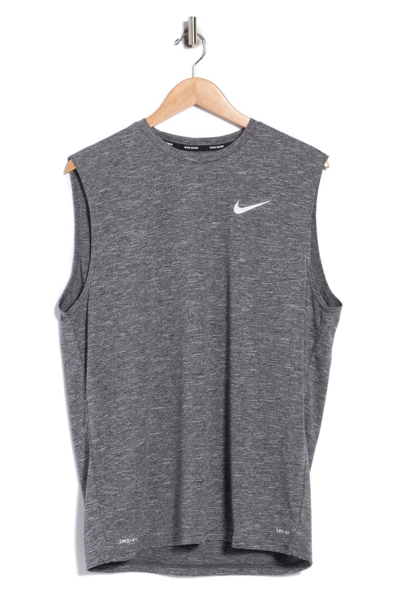 Sleeveless Hydroguard Dri-FIT UPF 50+ Top, Alternate, color, BLACK