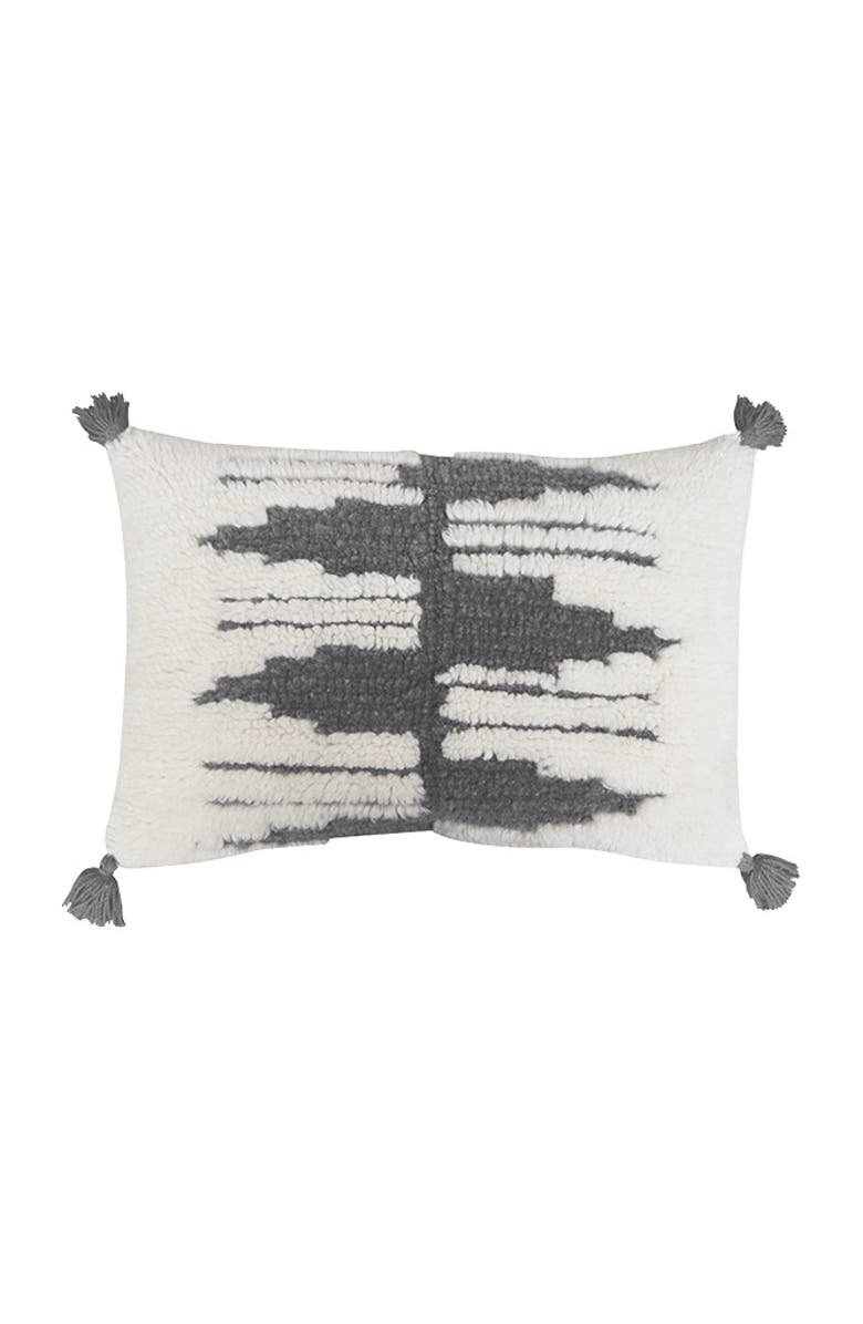 Lorena Canals Nomad cushion Zagros, Main, color, Natural, Charcoal