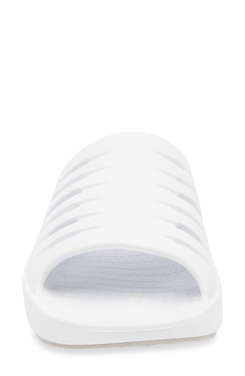 Skechers Go Recover Refresh Slide Sandal In White