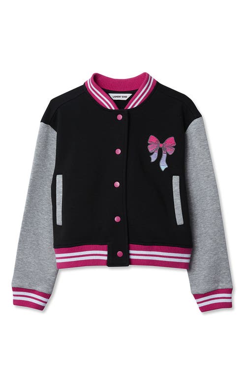 Lands' End Girls Varsity Bomber Jacket In Multi