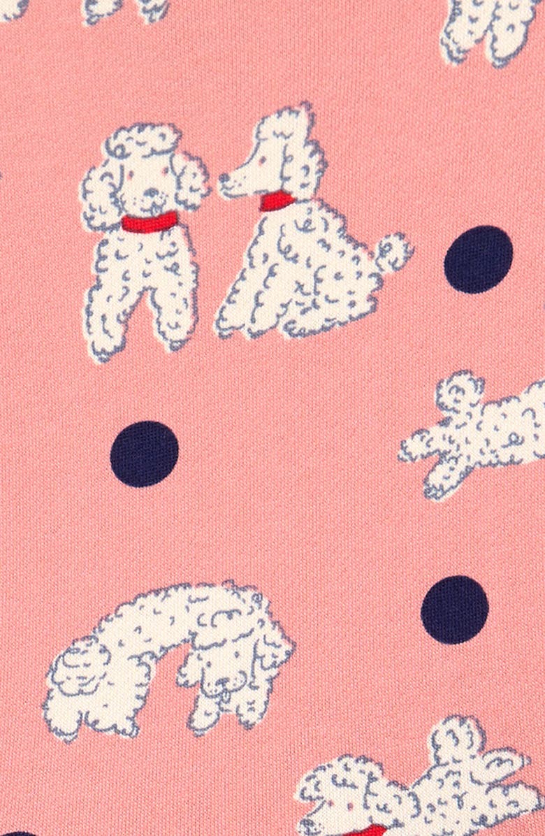 Mini Boden Kids' Poodle Print Long Sleeve Sweatshirt Dress, Alternate, color,