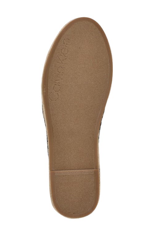 Calvin Klein Padona Espadrille Flat In Black