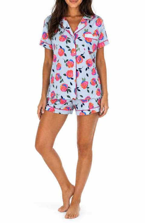 Soft Jersey Notch Short Pajamas