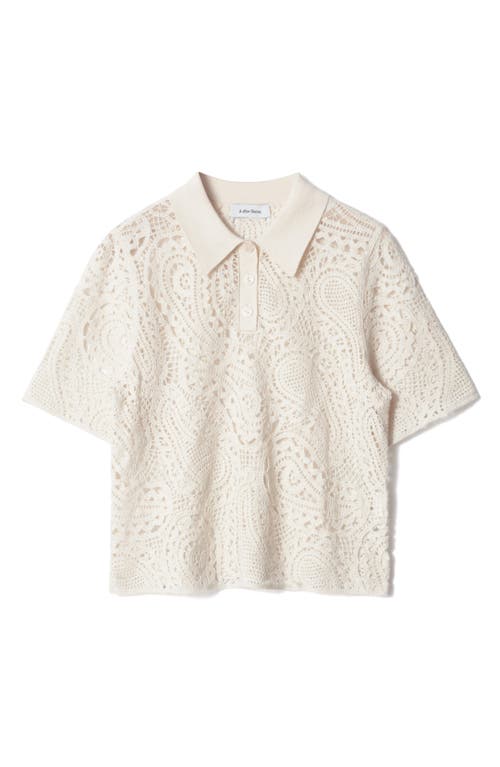 & Other Stories Paisley Wool & Cotton Polo
