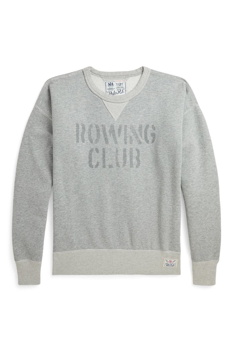 Polo Ralph Lauren Logo Cotton Fleece Crewneck Sweatshirt, Alternate, color, 