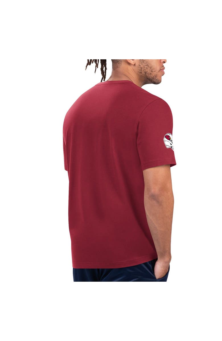 STARTER Men's Starter Cardinal/Black Arizona Cardinals Finish Line Extreme Graphic T-Shirt, Alternate, color, 
