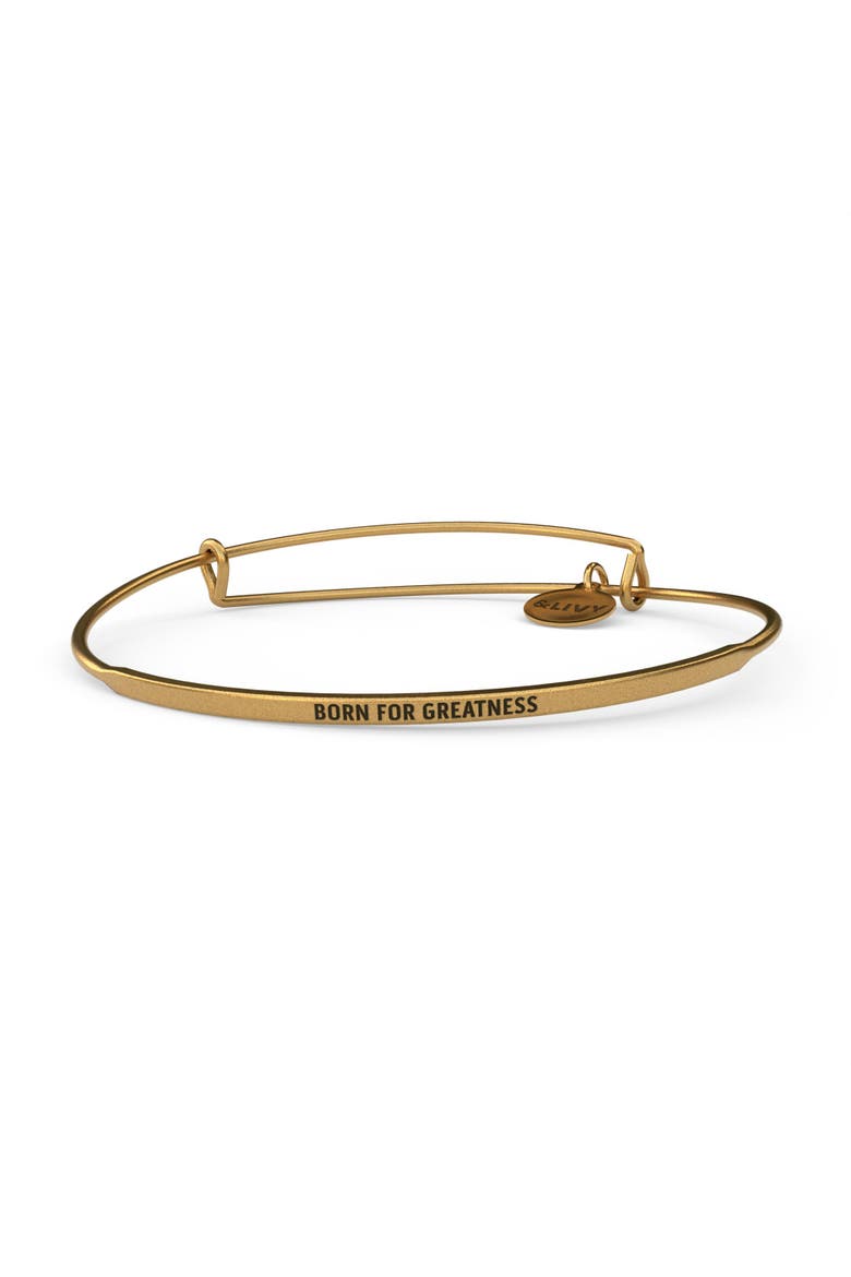 Posy Bangle Bracelet Born For Greatness, Alternate, color, Gold