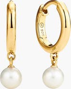 MEJURI Mira Round Pearl Hoops