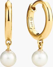 MEJURI Mira Round Pearl Hoops