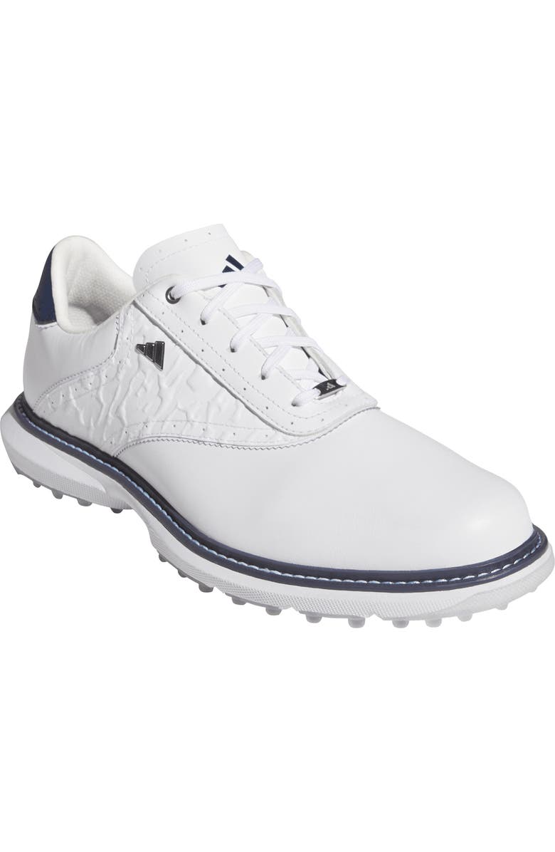 adidas MC70 Spikeless Golf Shoe, Main, color, White/ Collegiate Navy/ Silver