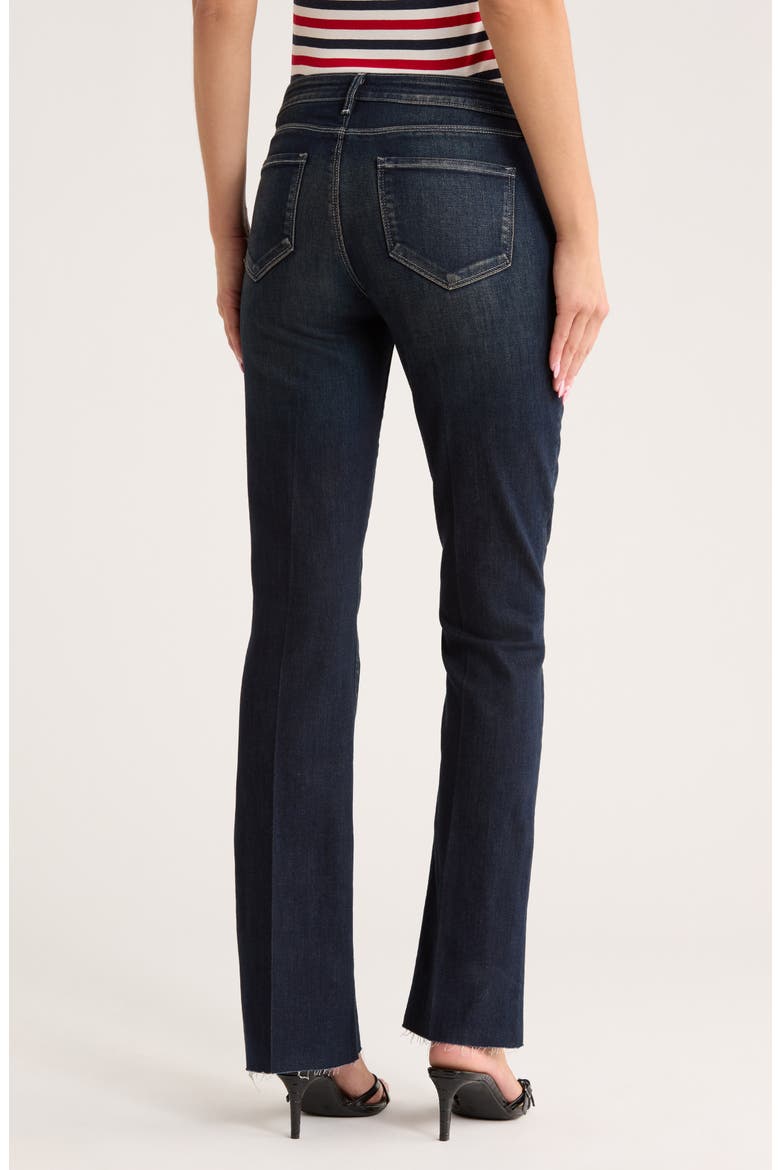 Sneeki Low Rise Raw Hem Straight Leg Jeans, Alternate, color, CREST