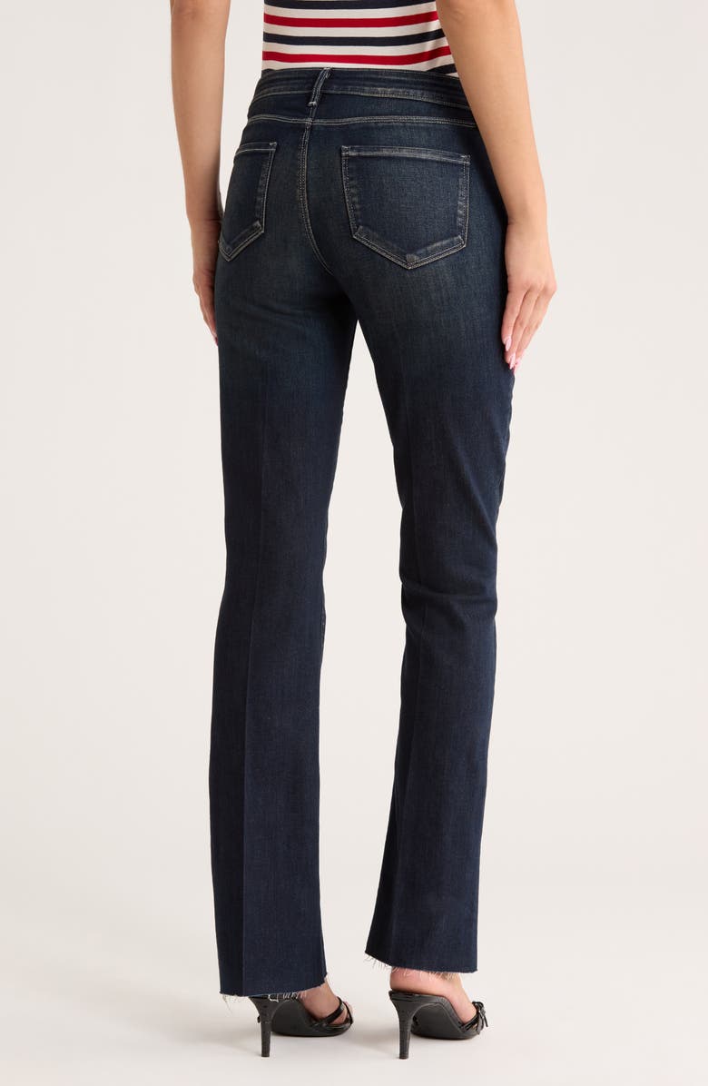 L'AGENCE Sneeki Low Rise Raw Hem Straight Leg Jeans, Alternate, color, Crest