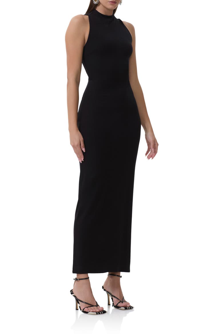 Casper Racerback Maxi Dress, Alternate, color, NOIR