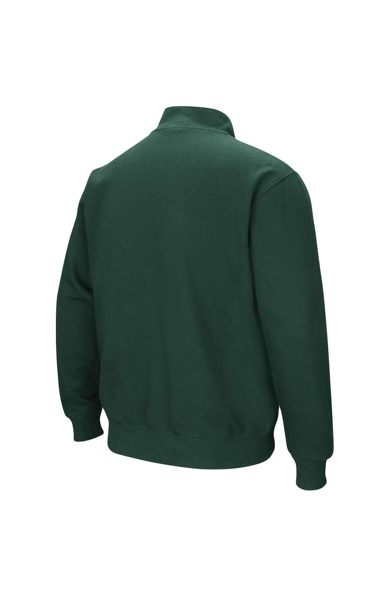 COLOSSEUM Men's Colosseum Green Michigan State Spartans Big & Tall Tortugas Quarter-Zip Jacket, Alternate, color,