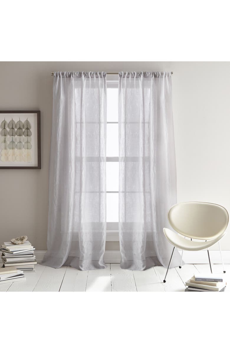 DKNY City Sky Set of 2 Pole Top Window Panels, Main, color,