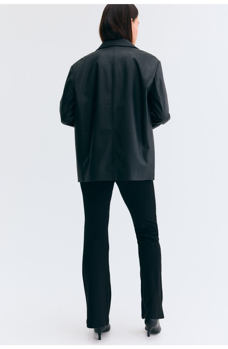 H&M Mama Before & After Flared Trousers, Alternate, color, Black