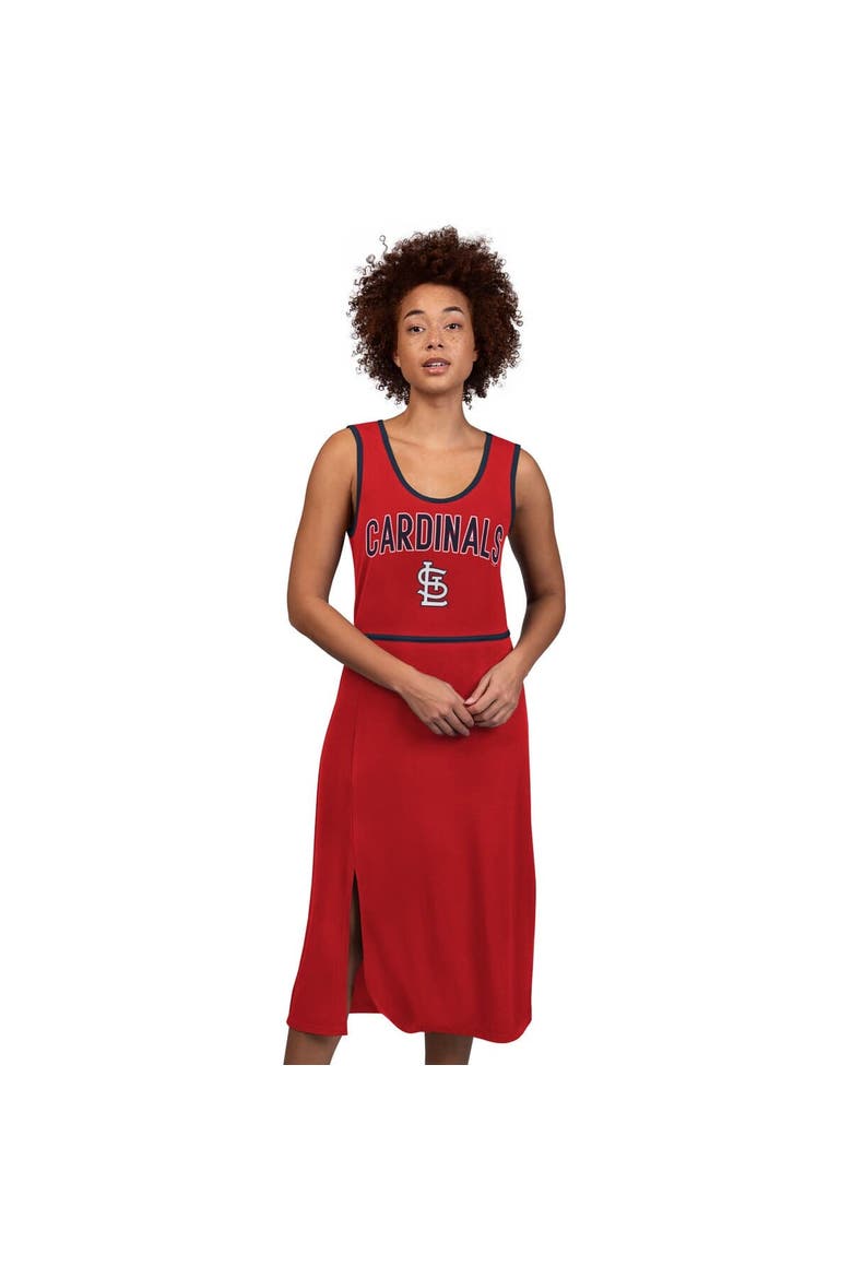 Women's G-III 4Her by Carl Banks Red St. Louis Cardinals Center Field Maxi Dress, Alternate, color, Red