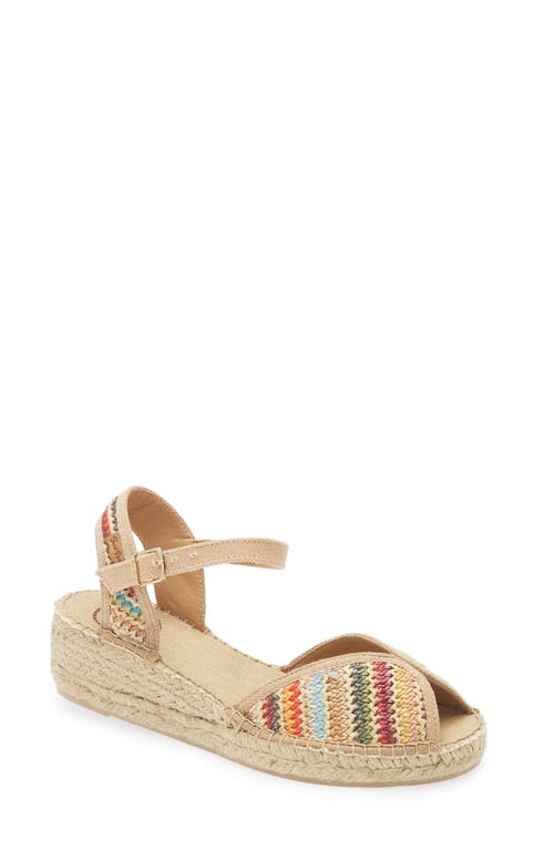 Toni Pons Bella Espadrille Wedge In Beige