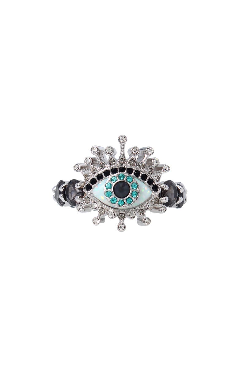 Kurt Geiger London Evil Eye Crystal Cocktail Ring, Main, color, 