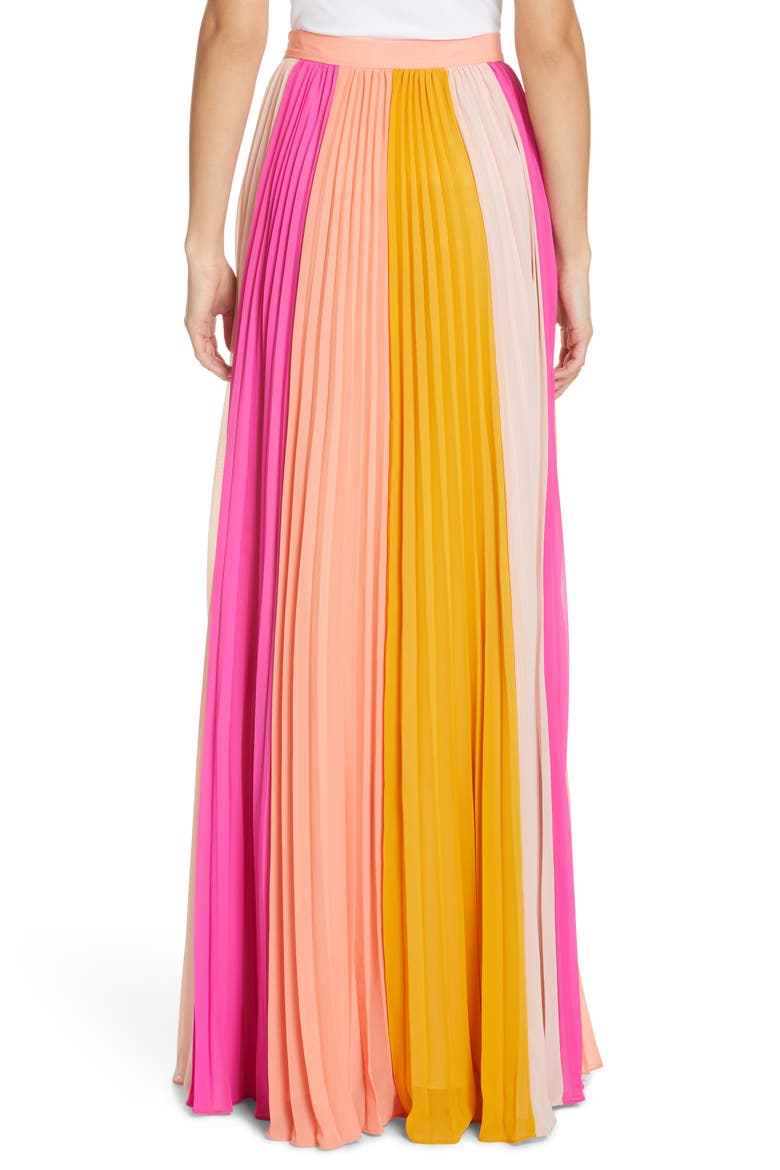 Abby Pleated Maxi Skirt, Alternate, color, MULTI
