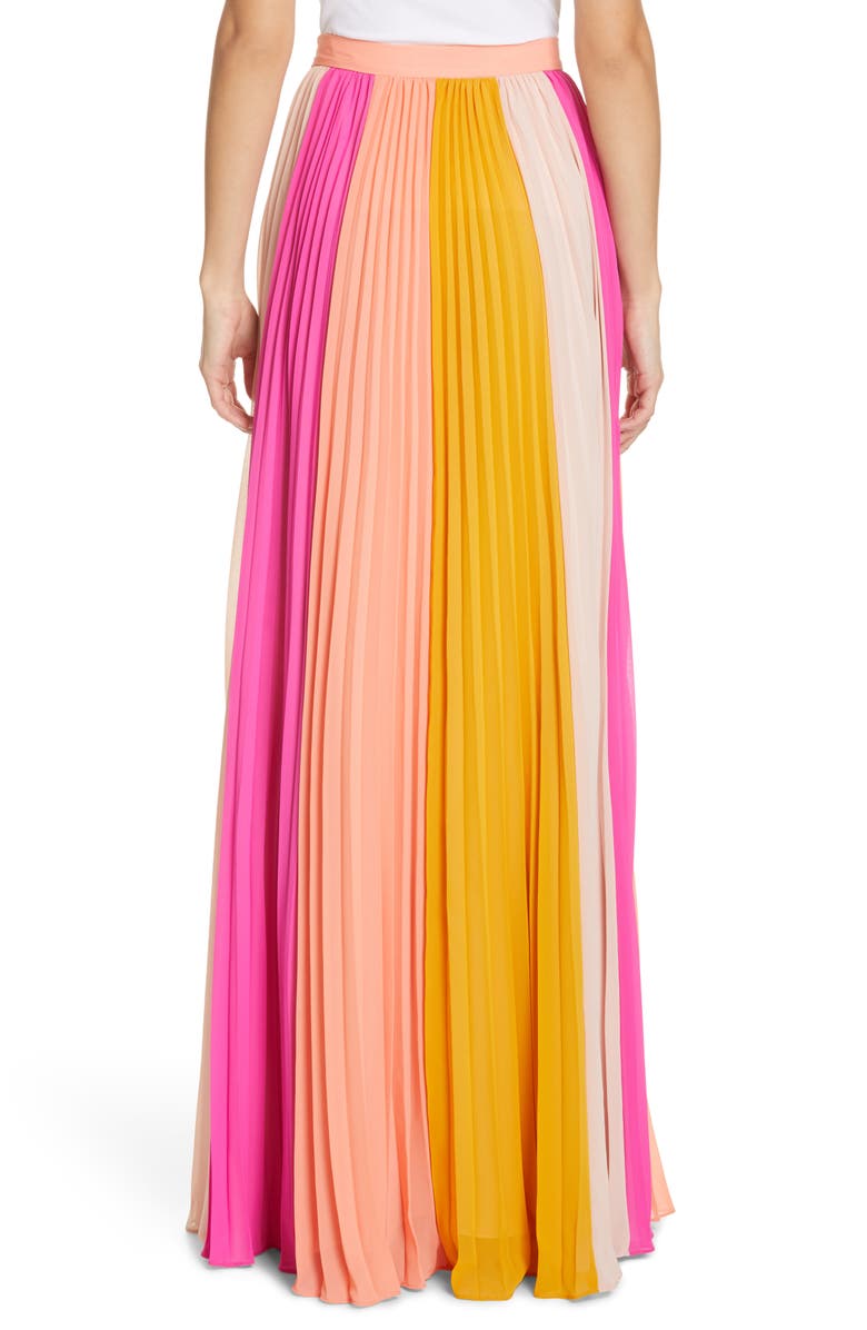 AMUR Abby Pleated Maxi Skirt, Alternate, color, 