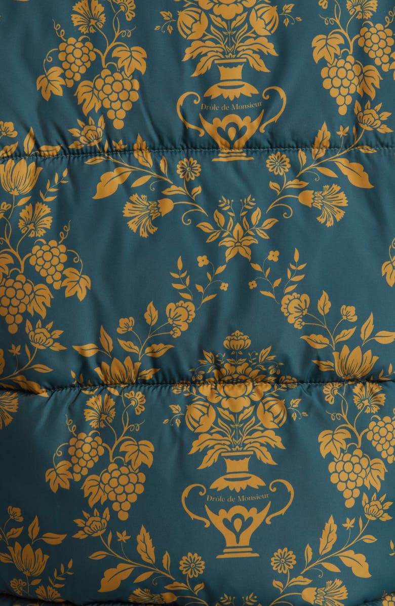 Drôle de Monsieur La Doudoune Damas Water Repellent Hooded Puffer Jacket, Alternate, color,