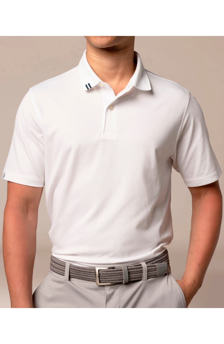 ASHWORTH GOLF 2Bar Solid Polo, Alternate, color, White