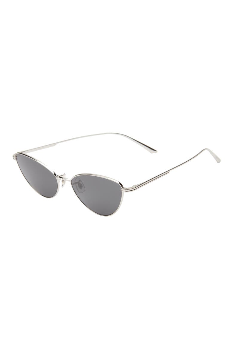 x KHAITE 1998C 56mm Cat Eye Sunglasses, Alternate, color, SILVER