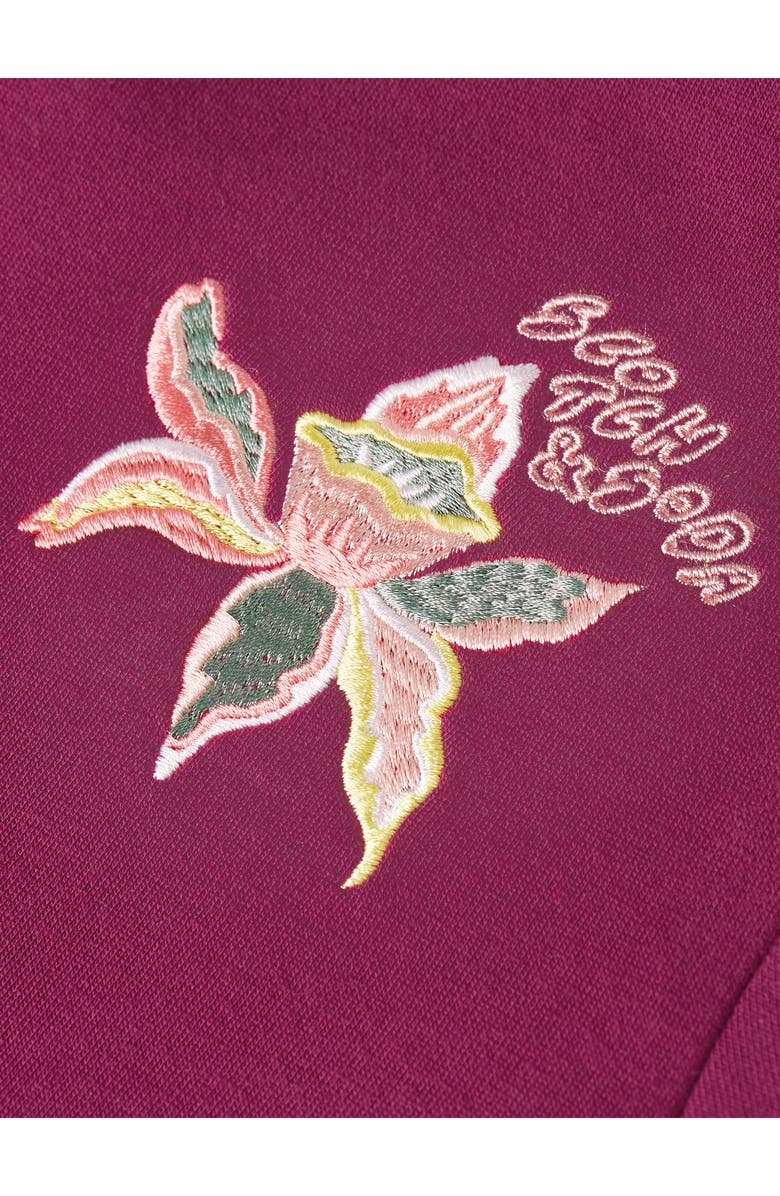 Scotch & Soda Kids' Embroidered Sweatshirt, Alternate, color, Pink/ Purple