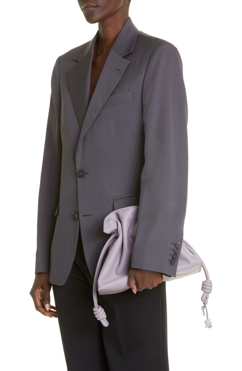 Loewe Flamenco Leather Clutch, Alternate, color,