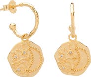 Murkani Night Sky Pendant Hoop Earrings